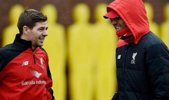 足球赛事-夺冠后接手利物浦？杰拉德：我挺克洛普再多干几年